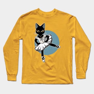 Cat Ballet Dancer Long Sleeve T-Shirt